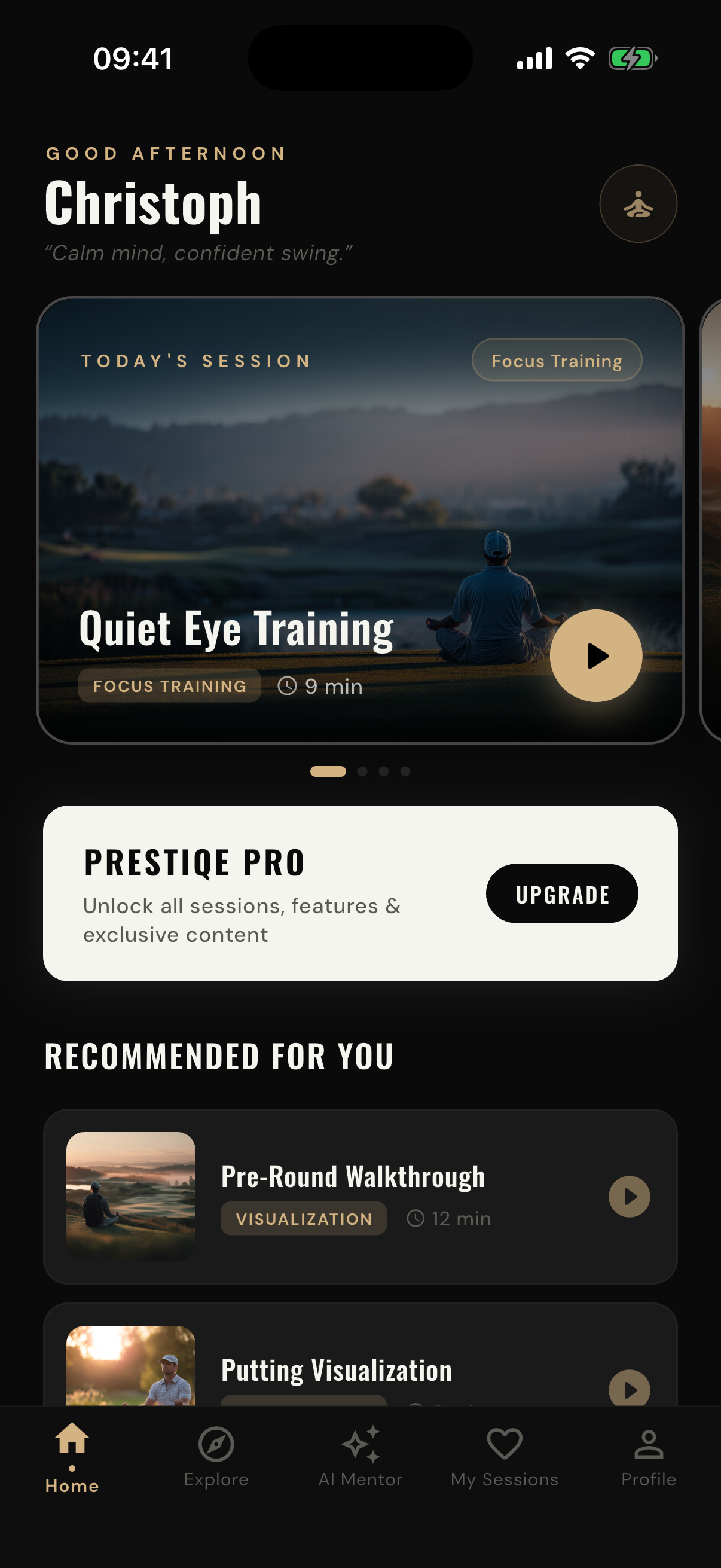 Prestiqe App Screenshot